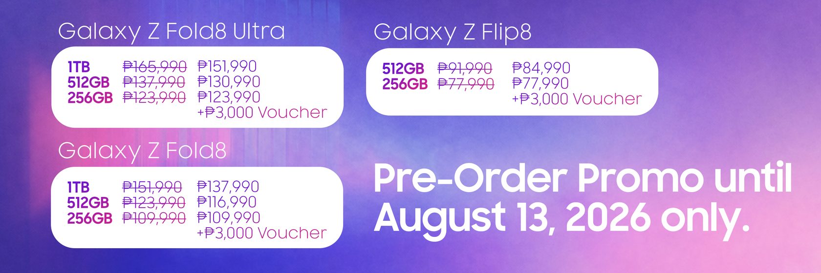 Galaxy Z Fold8 Ultra | Fold8 | Flip8